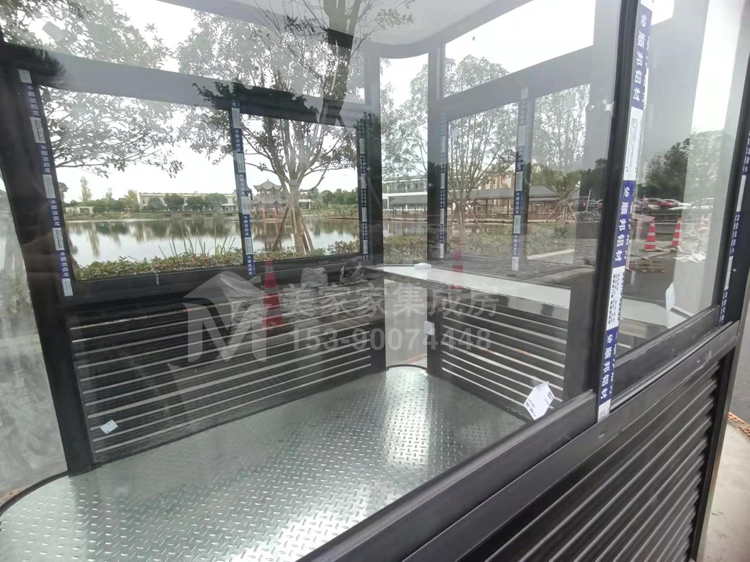 停车场圆弧钢结构岗亭产品图4