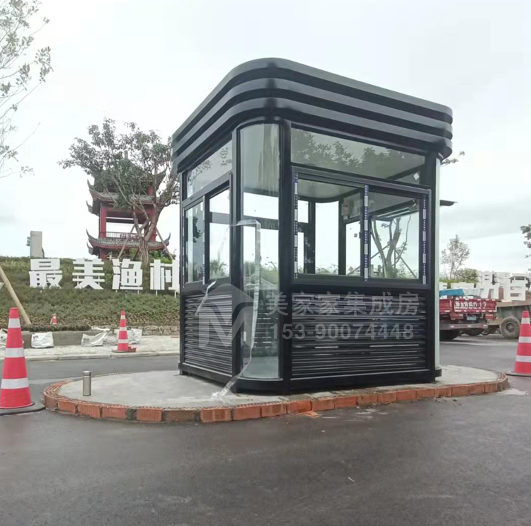 停车场圆弧钢结构岗亭产品图3